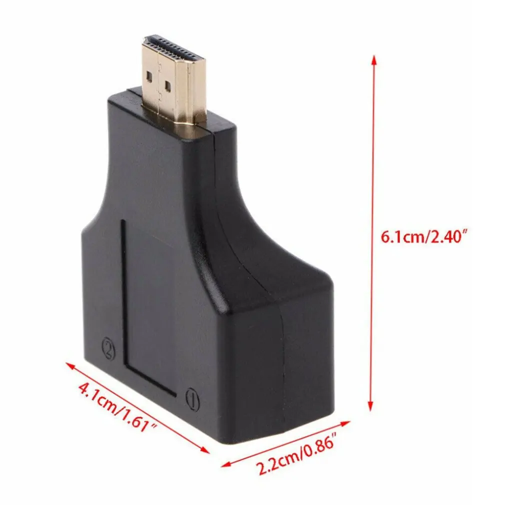 Hdmi удлинитель для двойной сети Rj45 через Cat 5E/6 Ethernet 4K адаптер Hd 1080P расширенная сеть