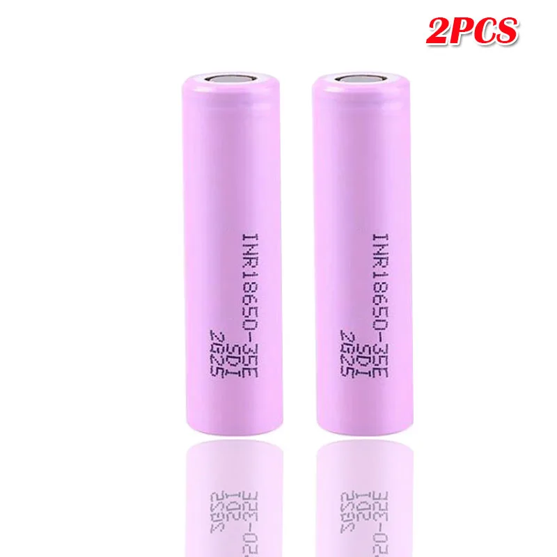 2pcs INR18650 18650 35e 3,7 v 3500mAh 13A разрядка литий-ионная аккумуляторная батарея для samsung 35E фонарик электронная сигарета - Цвет: 2pcs