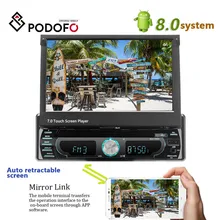 Podofo автомобильный Радио dvd-плеер 1Din 7 ''сенсорный экран Bluetooth gps автомобильный аудио USB FM MP5 авто радио Автомобильный мультимедийный плеер авторадио