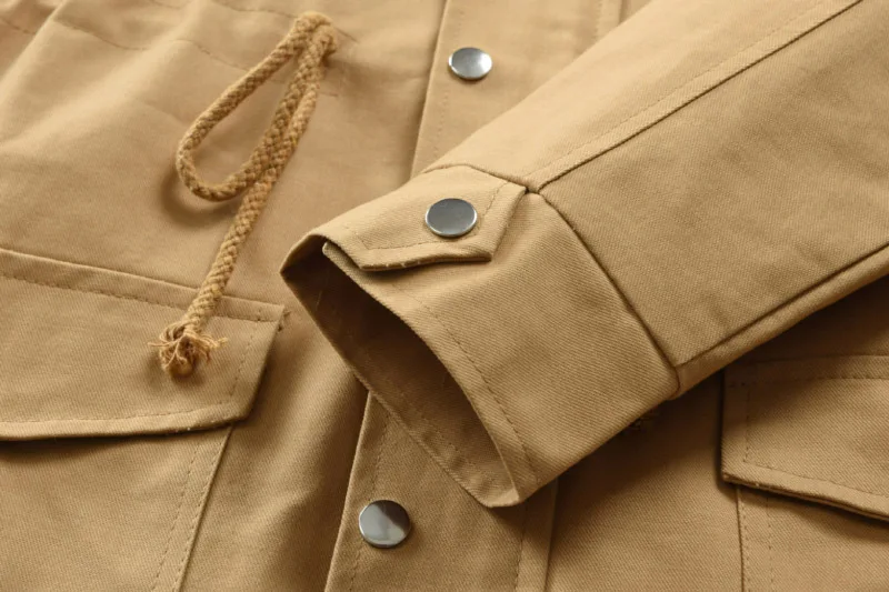 Autumn And Winter Double Collar Men's Large Size Jacket Men's Solid Color Thick Zipper Cardigan Coat