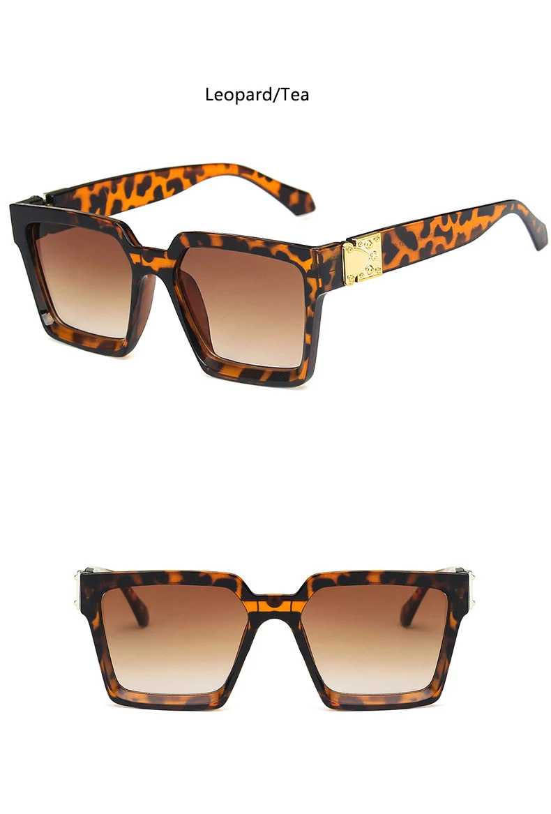 Брендовые Квадратные Солнцезащитные очки в ретро-стиле с толстой оправой, модные дизайнерские роскошные женские солнцезащитные очки с большой оправой, мужские солнцезащитные очки