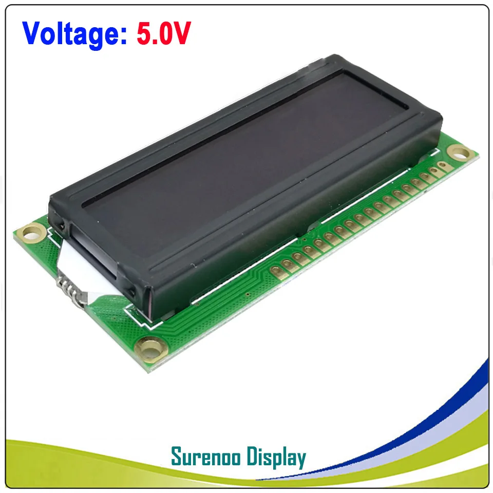 5.0V Voltage 162 16X2 1602 5 V/3,3 V персональный ЖК-модуль дисплей экран LCM FSTN отрицательный с 7 цветов RGB подсветка(RGB на черном - Цвет: 5.0V Voltage