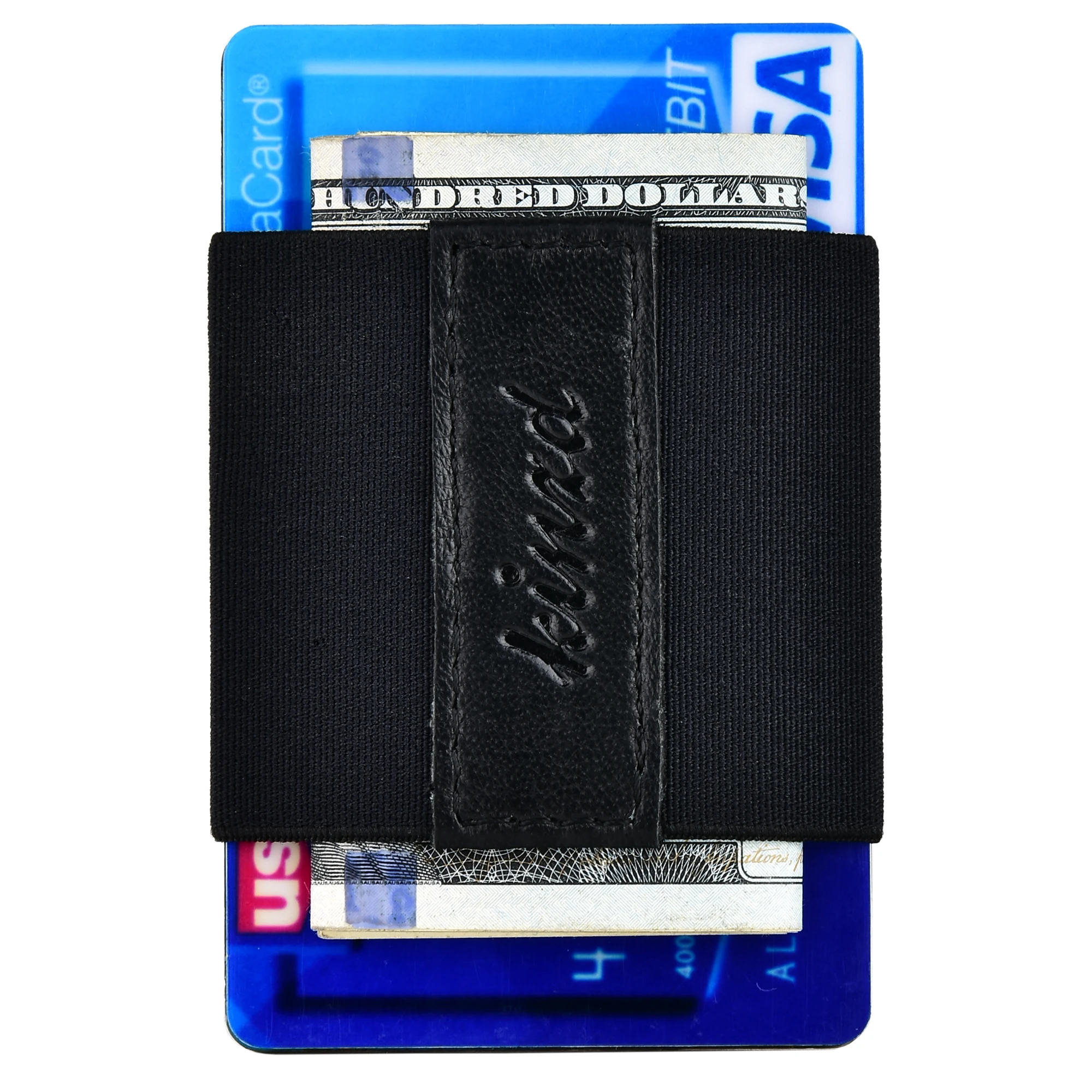 

Minimalist Slim Wallet Elastic Front Pocket Credit Card Holder for Men