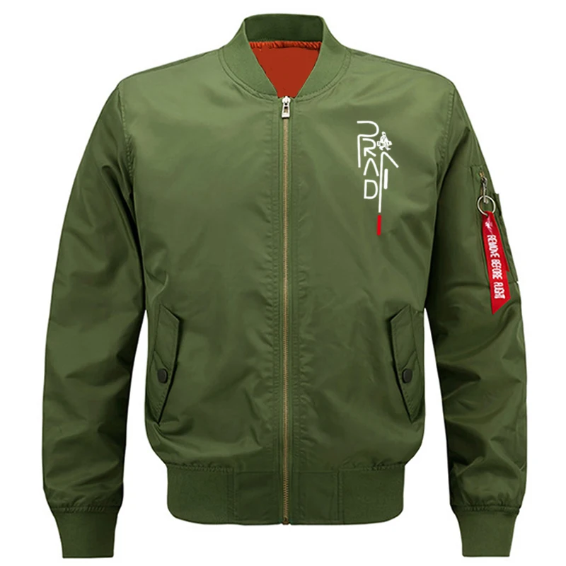 Travel letter Print Bomber Jacket Men's Fashion Thin spring Military Motorcycle Jackets Men Flight Ma-1 Pilot Air Force Brand |