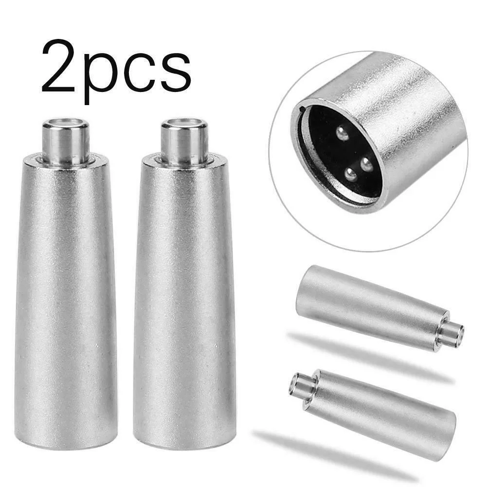 

2pcs/set Microphone Video Metal Plug DJ 3P XLR To Audio Male To Female Convertor Jack Adapter Connectors Tools Durable Home