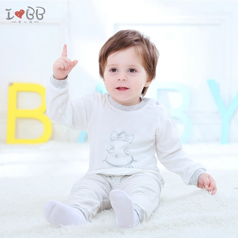 Baby Pajama Sets Uisex Sleepwear Robe Soft Cotton Cartoon Top Pants
