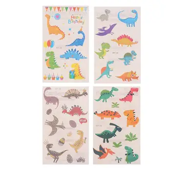 

Halloween Body Sticker Creative Unicorn Tattoo Pastes Waterproof Cartoon Dinosaur Circus Party Tattoo Sticker for Decoration Use