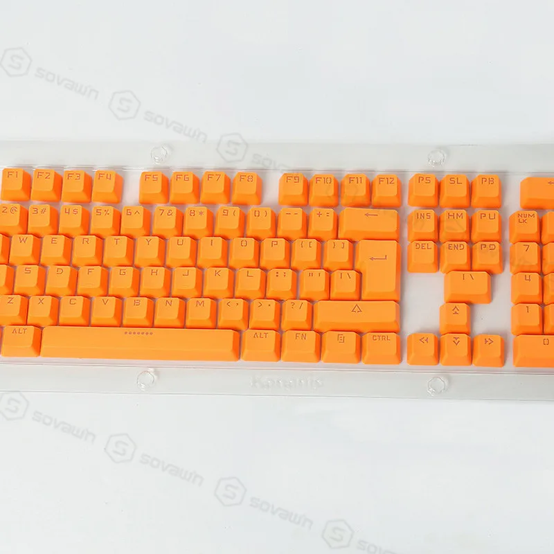 SOVAWIN 104 клавиш PBT клавишные колпачки для клавиатуры с сублимационным освещением клавишные колпачки полный комплект механической передачи клавиатуры двухцветные колпачки для ключей
