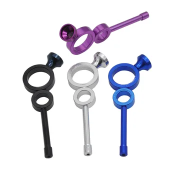 

115mm Aluminum Two Circles Creative Smoking Pipe Portable Metal Smoking Pipe Tobacco Pipe