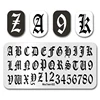 Nail Stamp MouTeen036 Coordinate Letter Bar Code Number Nail Stamping Plates Manicure Set For Nail Art Stamp 4