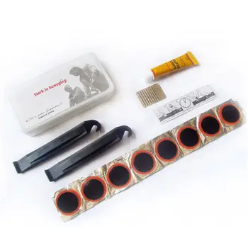 

Protable Bicycle Tour Tyre Patch Kit Mountain Bike Maintains Tire Repair Tool L9BC