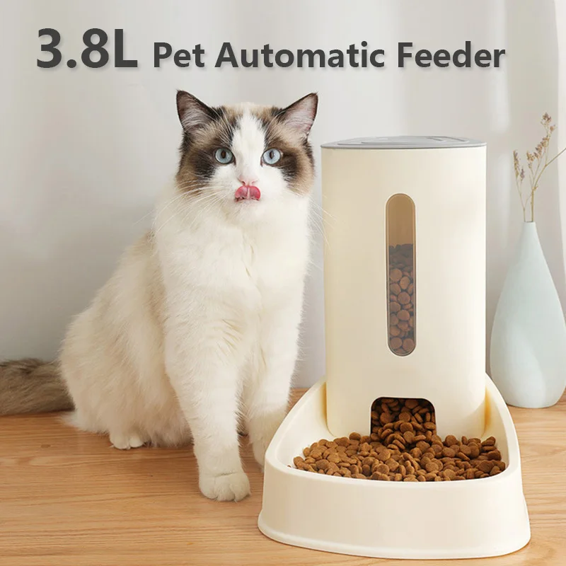 Newest 3.8L Pet Cat Dog Automatic Feeder Filter Water Dispenser Food Bowls Fountain for Supplies | Дом и сад