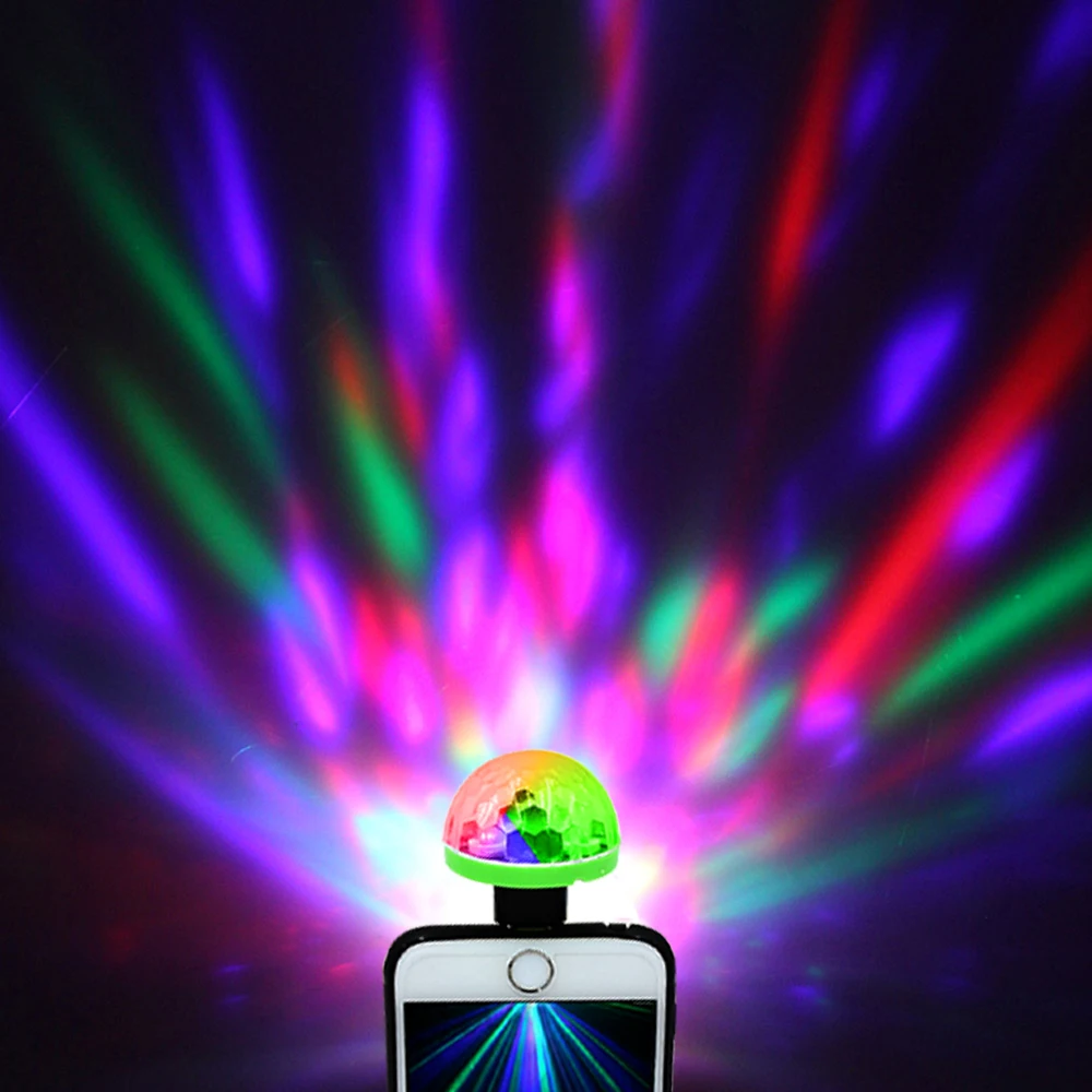 YUNFA USB LED Disco DJ Stage Car Light Portable Family Party Ball Colorful Strip Club Effect Mobile Phone Ligh | Освещение