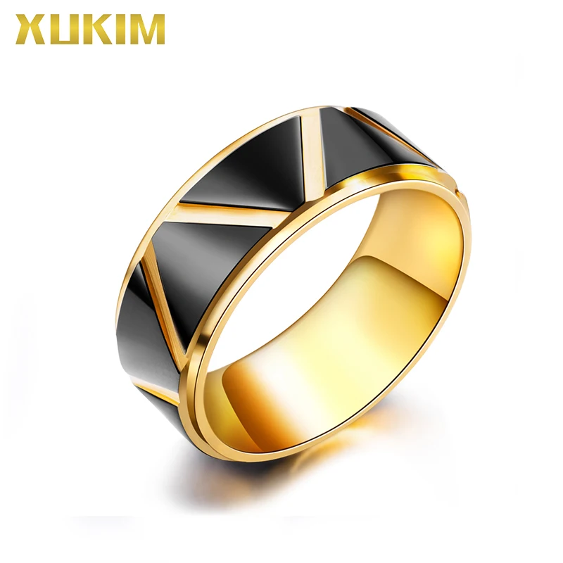 ORL679 ювелирные изделия Xukim Модные индивидуальные мужские золотые кольца из
