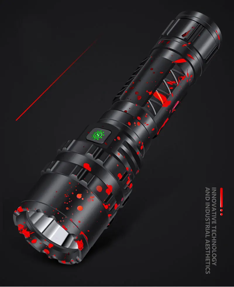 Litwod Z90 80000 люмен светодиодный фонарик мощный охотничий фонарь Тактический перезаряжаемый водонепроницаемый фонарь 5 режимов 18650/26650
