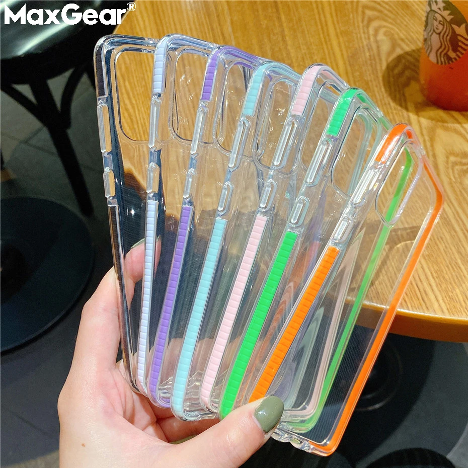Candy Color Phone Case For Samsung S8 S9 Plus Note 20 10 A20 S A40 A50 A70 A51 A71 5G S10 S20 Ultra Clear Shockproof Soft Cover cool iphone se cases
