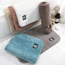 Флисовый нескользящий прочный коврик для двери, для улицы, для входа, спальни, ванной, кухни, декоративный внутренний ковер, коврик для пола