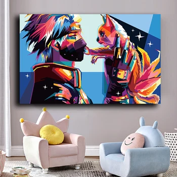 

Japanese Anime Posters and Prints Naruto Kakashi Cartoon Pictures Canvas Painting Wall Art Picture for Kids Room Home Decoration