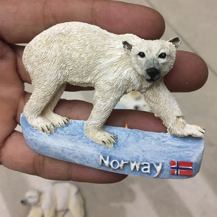 Норвегия полярный медведь туристические сувениры ручной работы 3D креативная
