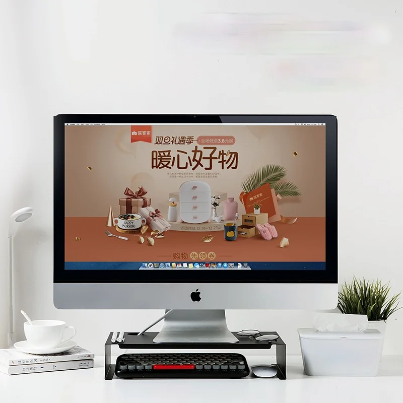 

Monitor Stand Desktop Notebook Laptop Holder Non-slip Desktop Desk Riser Home Office Laptop PC Storage Bracket TV Screen Riser