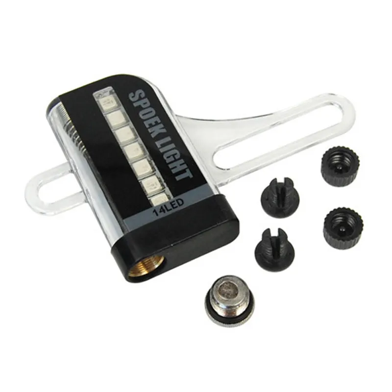 14 LED Motorcycle Cycling Bicycle Bike Wheel Signal Tire Spoke Light 30 Changes Glow Caps on Wheels Bicycle Accessories