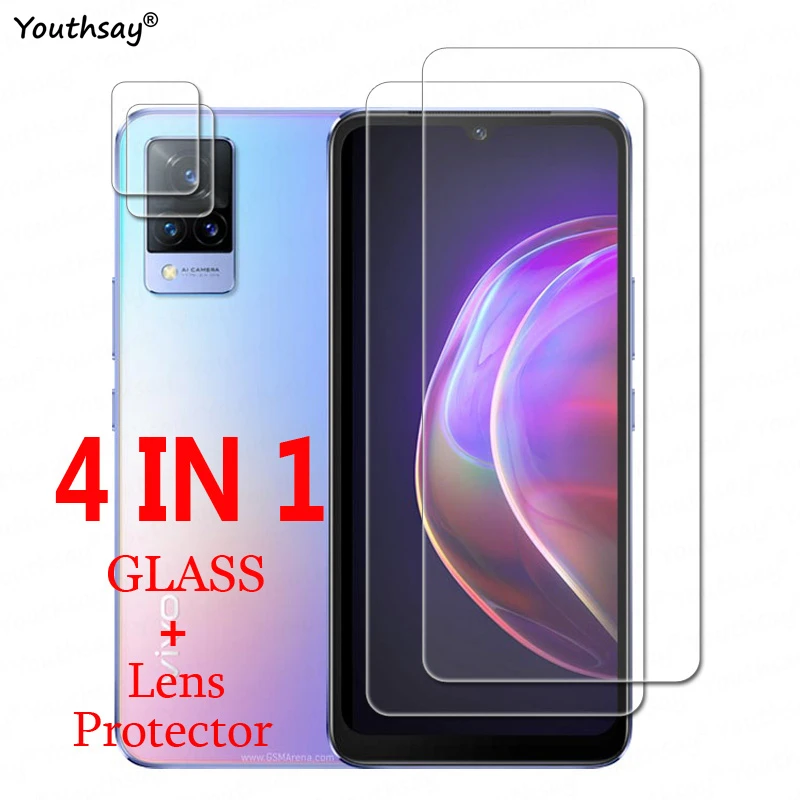 For Vivo V21 Glass Tempered for 5G V21e 5GGlass Transparent Phone Screen Film Lens Camera Protector | Мобильные телефоны и