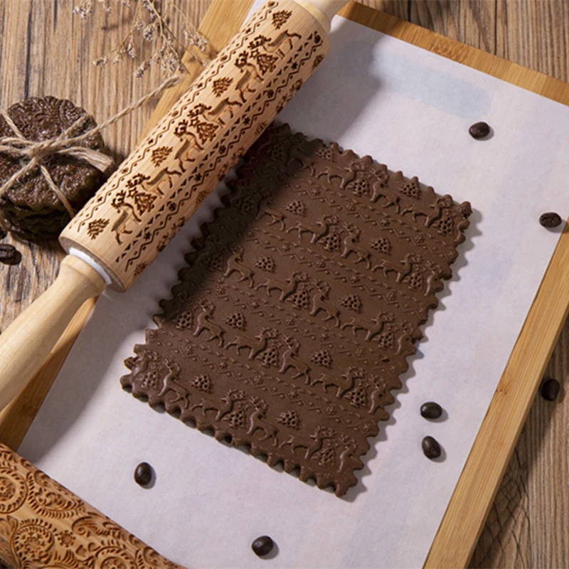 Новое тиснение рулонный штифт для выпечки печенья лапши печенье фондан пирог с