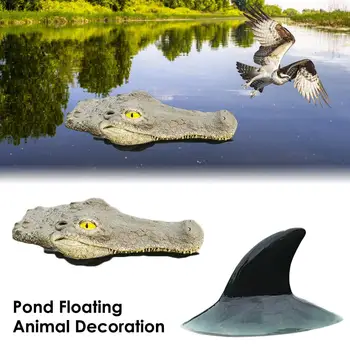 

Modern Floating Crocodile Head Animal Figurines Water Decoy Garden Pond Art Home Decoration For Control Ornaments Collection