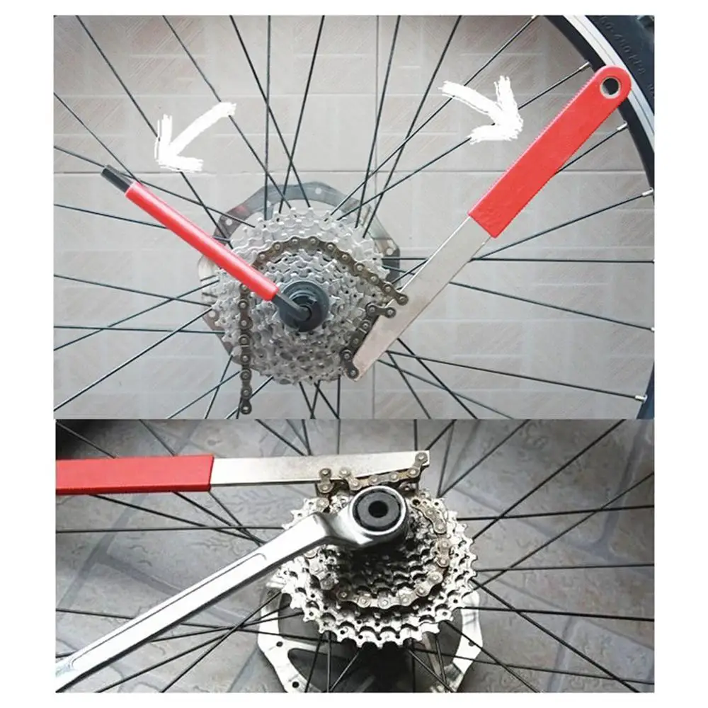 

2020 Bicycle Freewheel Turner Chain Whip Cassette Sprocket Remover Tool Freewheel Repair Tools Card Fly Wrench Combination