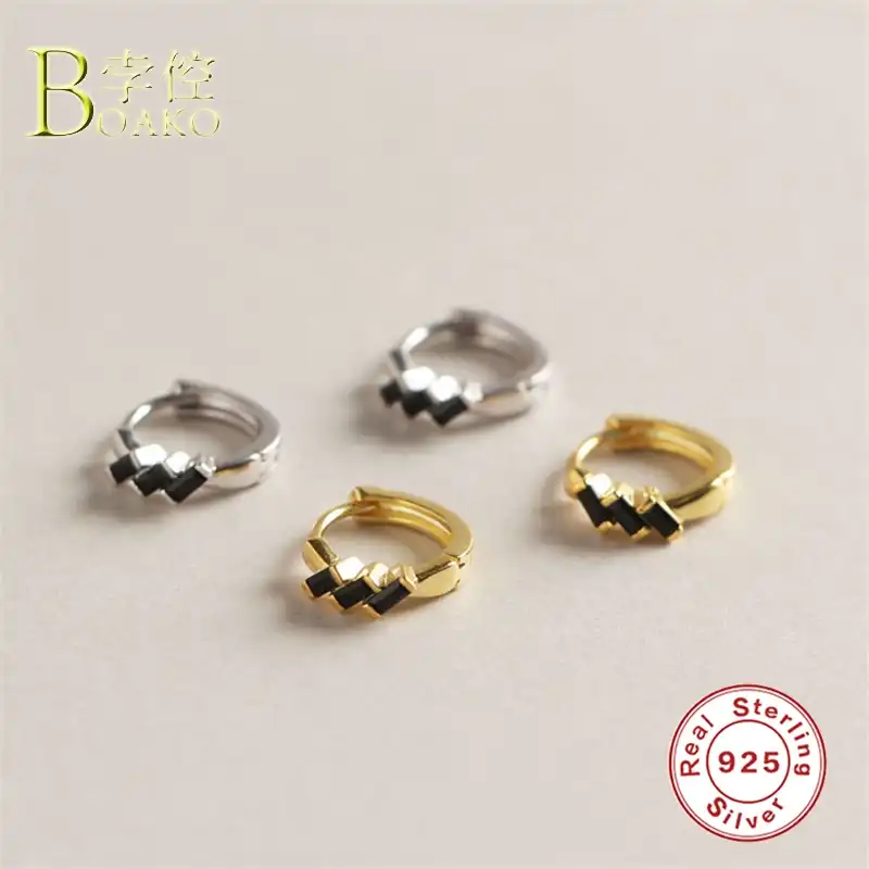 Серьги из стерлингового серебра 925 пробы для Чехол женский кулон серьги-кольца серьги на кость уха серьги на подарок девочке Злой Глаз Звезда Луна aretes B5