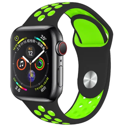 Band for Apple Watch 5 4 3 2 1 42MM 38MM soft Breathable strap Silicone Sports bands for Nike+ Iwatch series 5 4 3 40mm 44mm - Цвет ремешка: 29