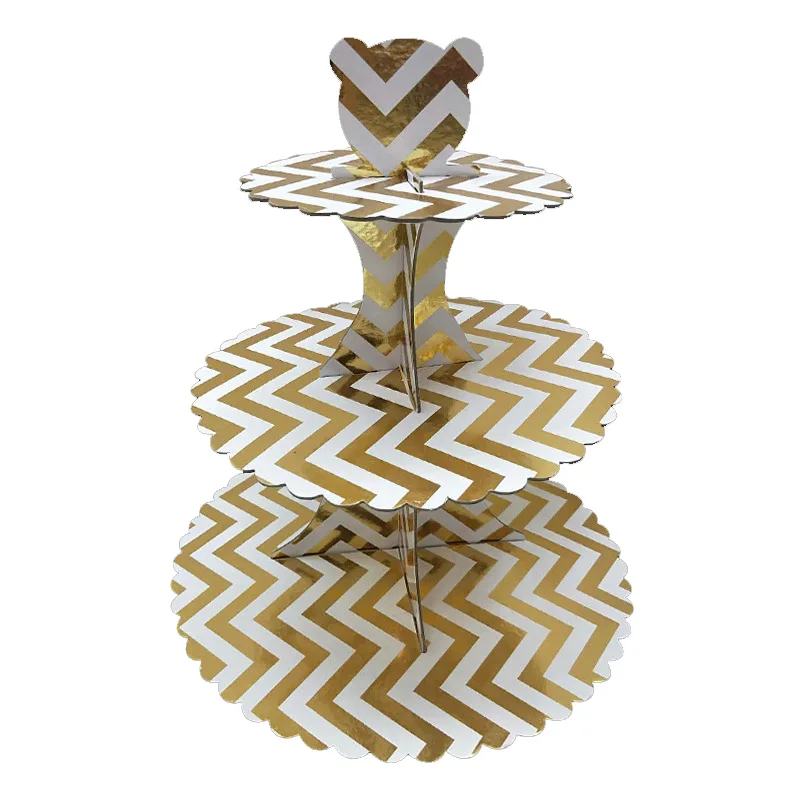 cakestand 1pc Золотые салфетки, чашки, тарелки, принадлежности для дня рождения, золотые одноразовые столовые приборы для дня рождения, украшения, вечерние сувениры - Цвет: cakestand 1pc