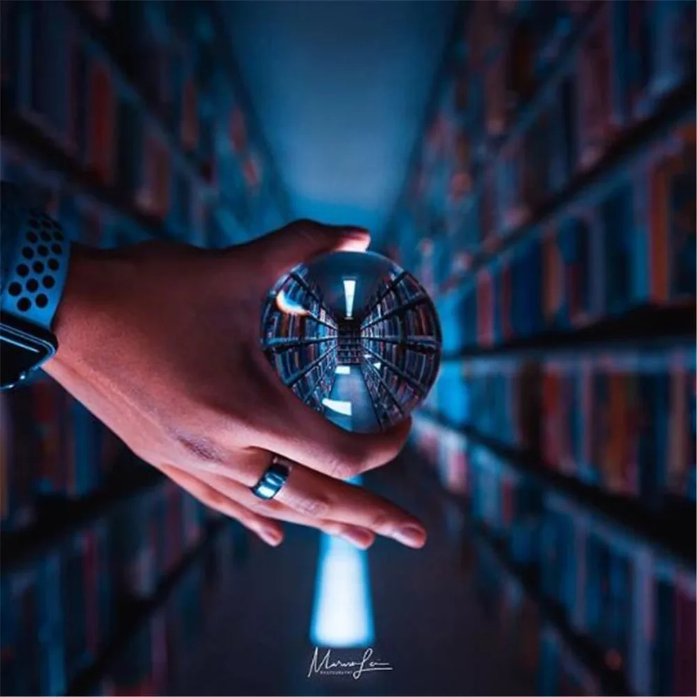 60mm 80mm Photography Crystal Lens Ball Asian Quartz Clear Magic Glass Ball w Portable Bag for Photo Shooting (5)