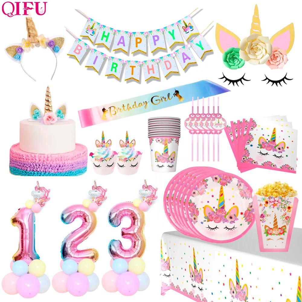 

QIFU 50pcs Unicorn Butterfly Bee Ladybug Lollipop Decor Cards Unicorn Birthday Party Decor Unicorn Party Supplies Baby Shower