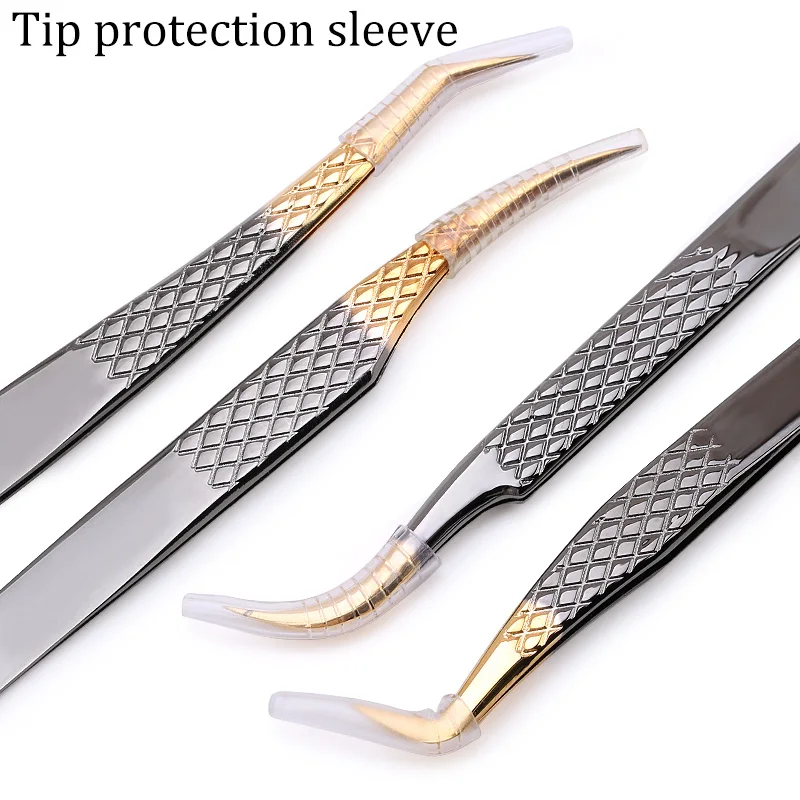 1 Pcs Eyelashes Tweezers Stainless Steel superhard Tweezers High Precision Anti-static tweezers for Eyelash Extensions