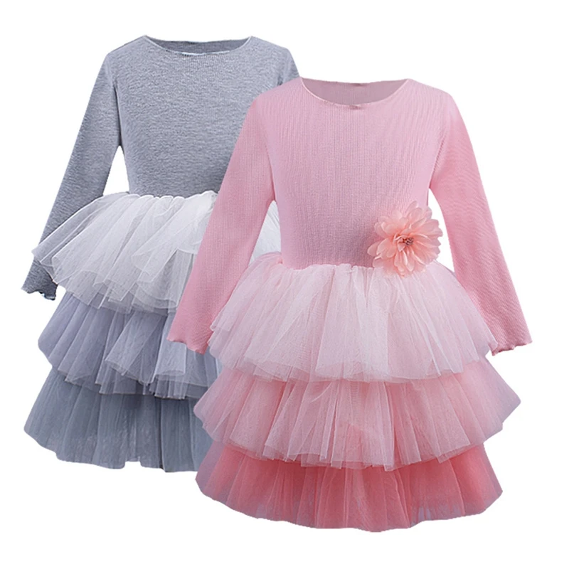 Детское платье с бахромой для маленьких девочек; коллекция года; модные вечерние многослойные платья-пачки принцессы из тюля для маленьких девочек; Vestidos; одежда