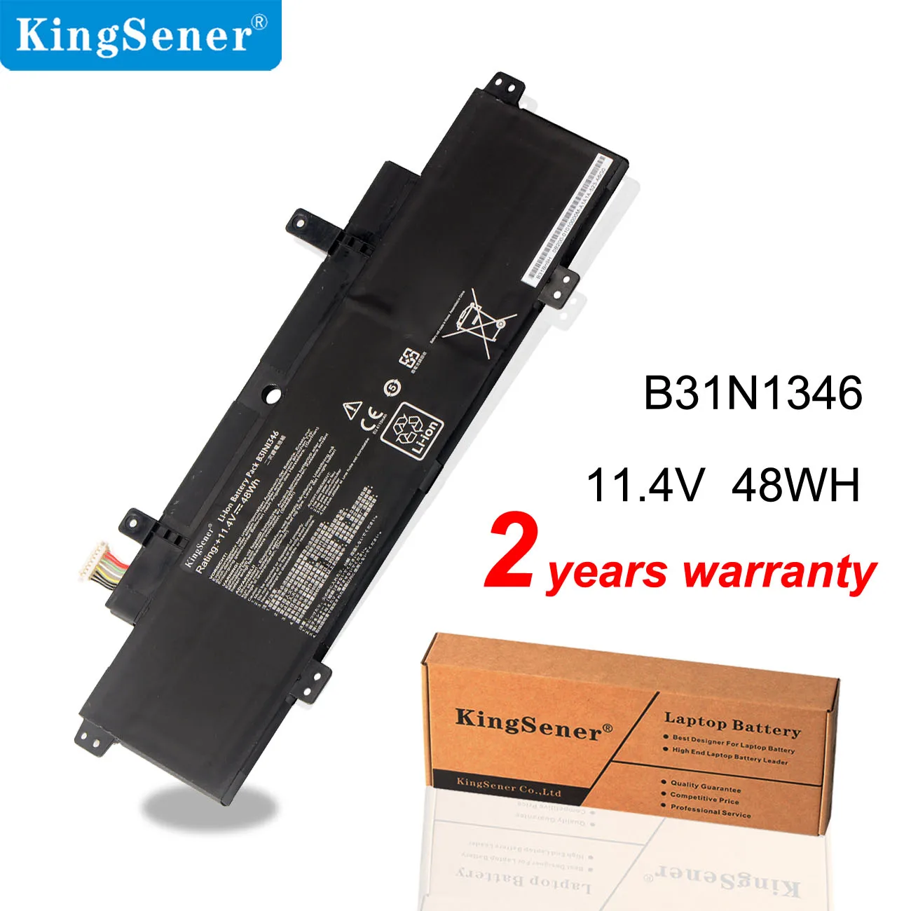 KingSener B31N1346 Аккумулятор для ноутбука ASUS CHROMEBOOK C300MA C300MA-DB01 13 3 &quotSeries 11 4 V 48WH |