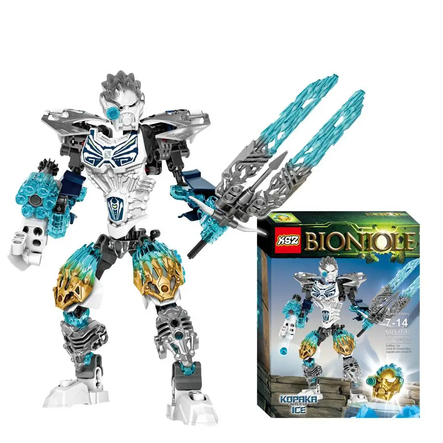 

2020 New Bioniclemask Kopaka Ice Figures 611-4 Building Block Toys Set For Kids Compatible With Lepining 71311 Bionicle Gift