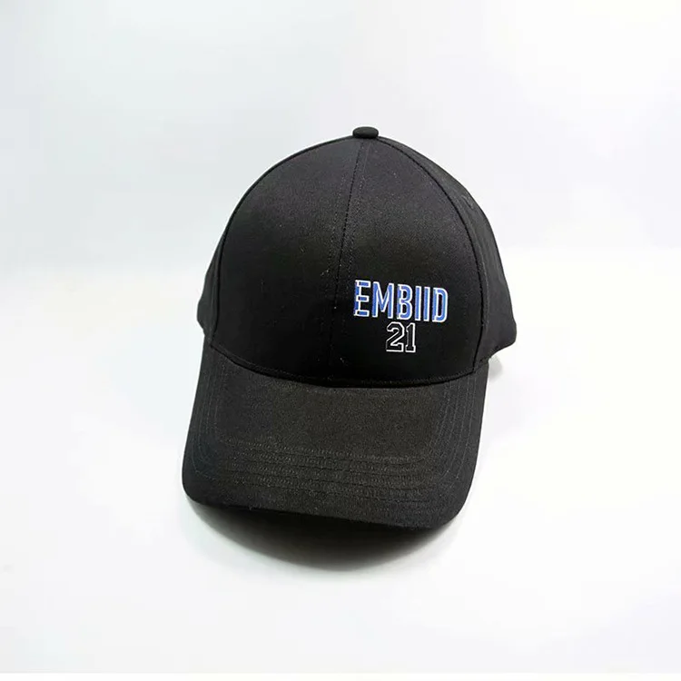 Взрослая бейсбольная кепка Jockey Golf Hat Joel Embiid профессиональный баскетболист центр вперед No21 черная императорская звезда Olajuwon II