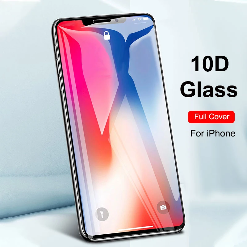 Для iPhone 11 Pro Max закаленное стекло 10D полное покрытие протектор экрана XR XS MAX