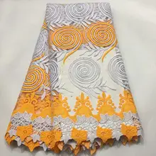 Тюль кружевная ткань французское кружево для африканских вечерние нигерийские кружевные ткани с камнями tissu broderie africain suisse 5 ярдов/лот