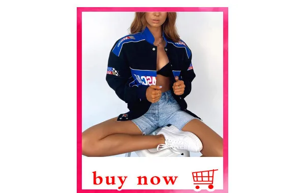 Bomber Jacket Women Vintage Hip-hop Baseball Jacket Letters Embroidery Patchwork Streetwear College Rock Jacket Varsity Jacket