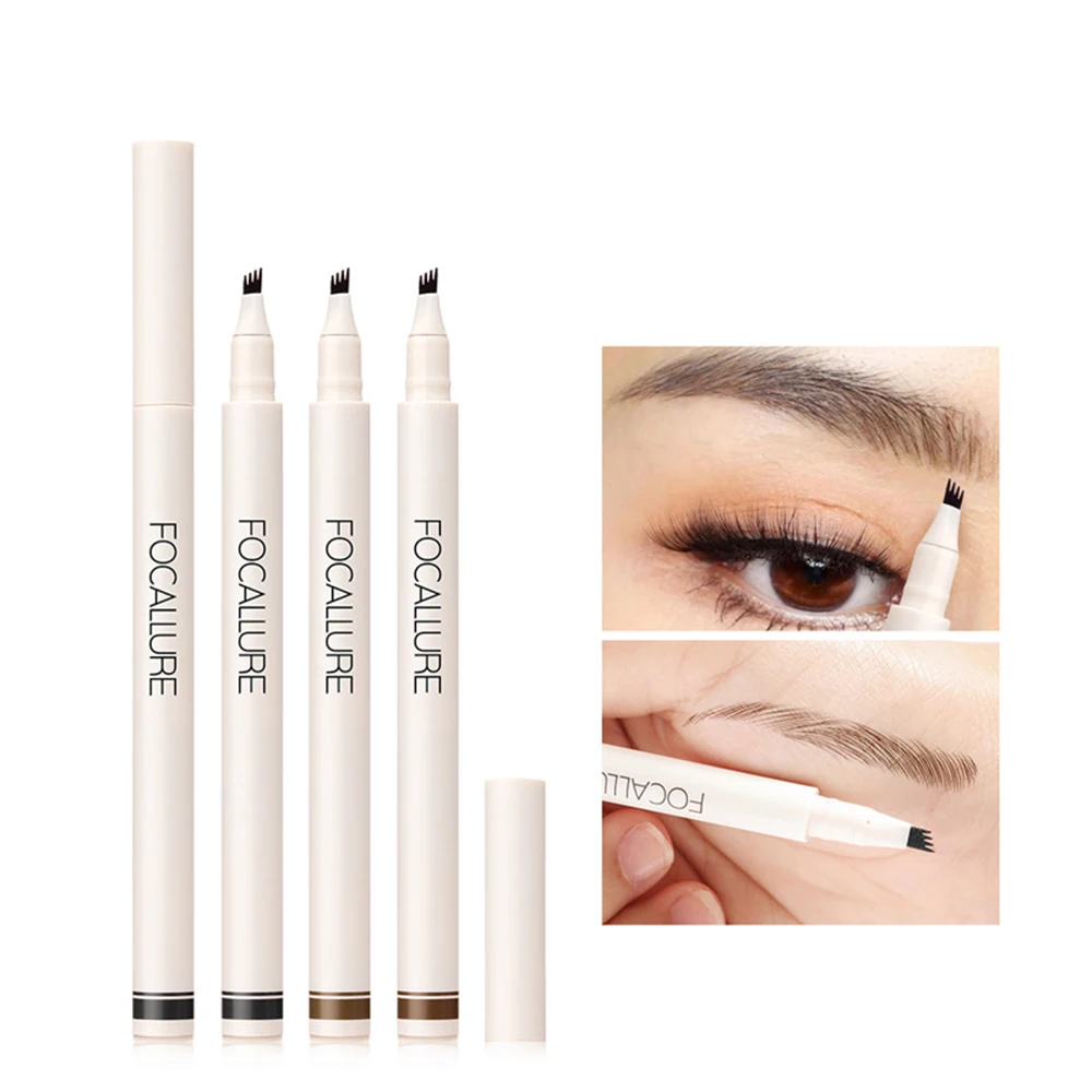 

Eyebrow Pencil 4 Fork Liquid Pencil Waterproof Natural Eyebrow Eye Brow Tint Fork Tip Long Lasting Professional Makeup