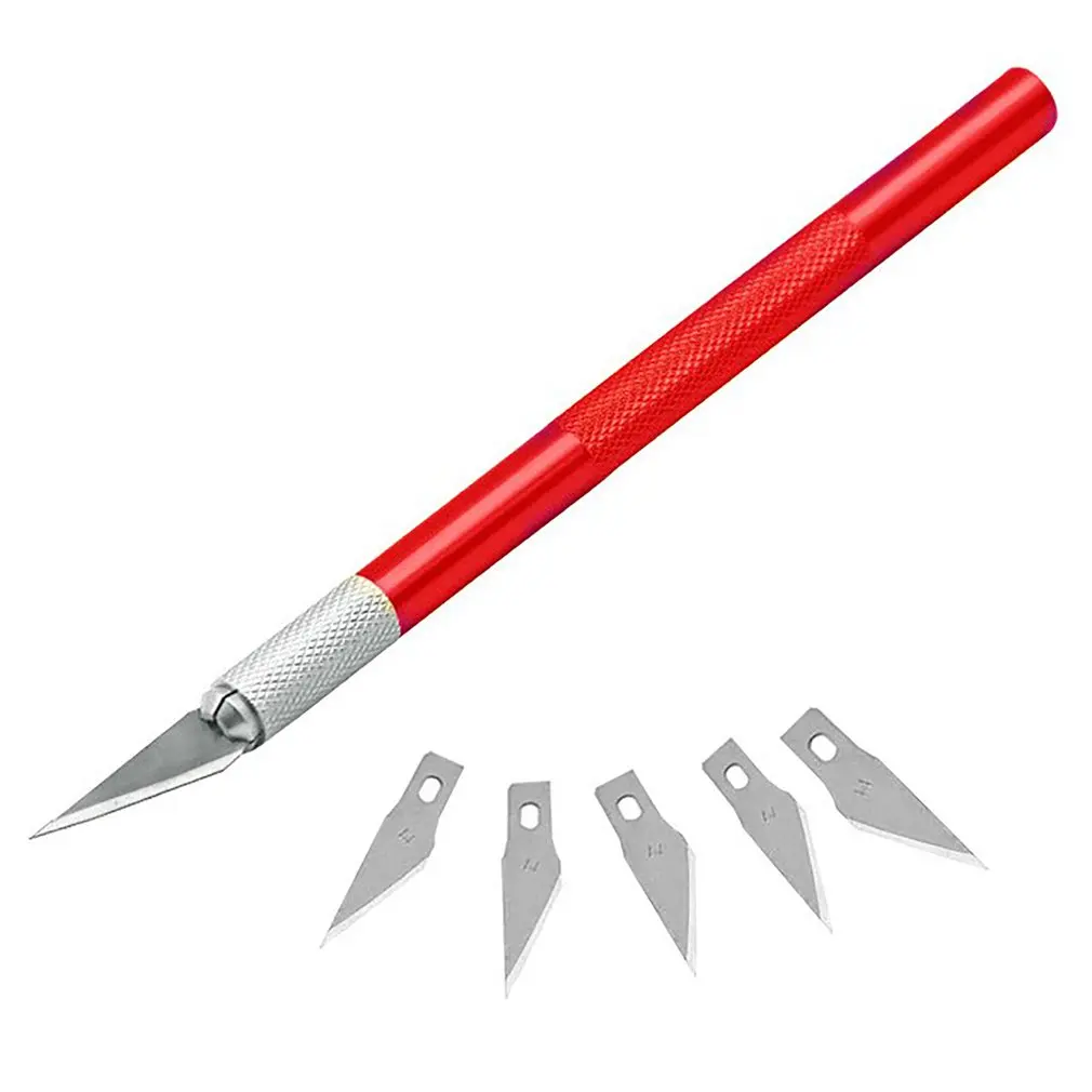 

Carving Metal Scalpel Knife Tools Kit Non-Slip Blades Mobile Phone PCB DIY Repair Hand Tools