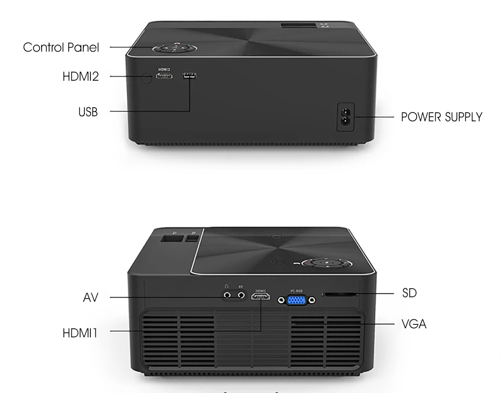 ALSTON W2 HD проектор 4000 люмен Android WIFI Bluetooth Портативный для кинотеатра Поддержка 1080p HDMI