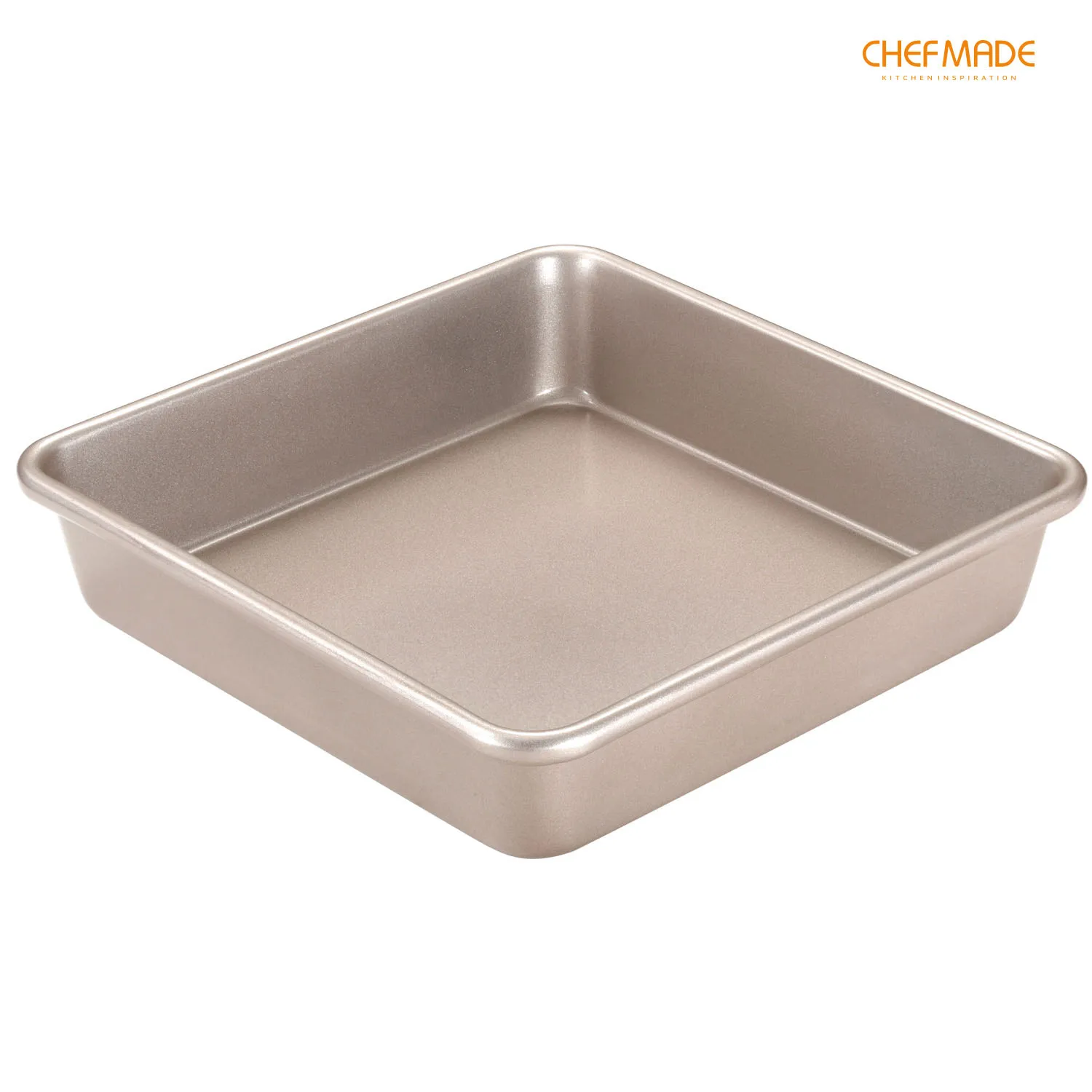 

CHEFMADE 9-Inch Cake Mold, Non-Stick Square Bread and Meat Pan, for Kitchen Oven Baking