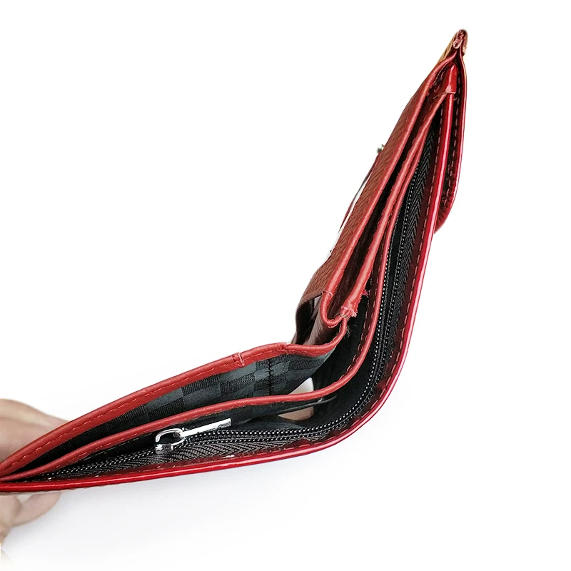 HH Women Wallet Patent Leather Lady Short Hasp Zipper Coin Card Holder Purse Mini Wallets Female Luxury Alligator Purses Clutch