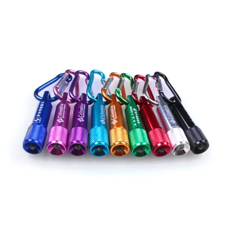 

7pcs Mini LED Keychain Carabiner Flashlight Ultraviolet Money Detector Torch For Camping Hiking Hunting Fishing Outdoor Y51D