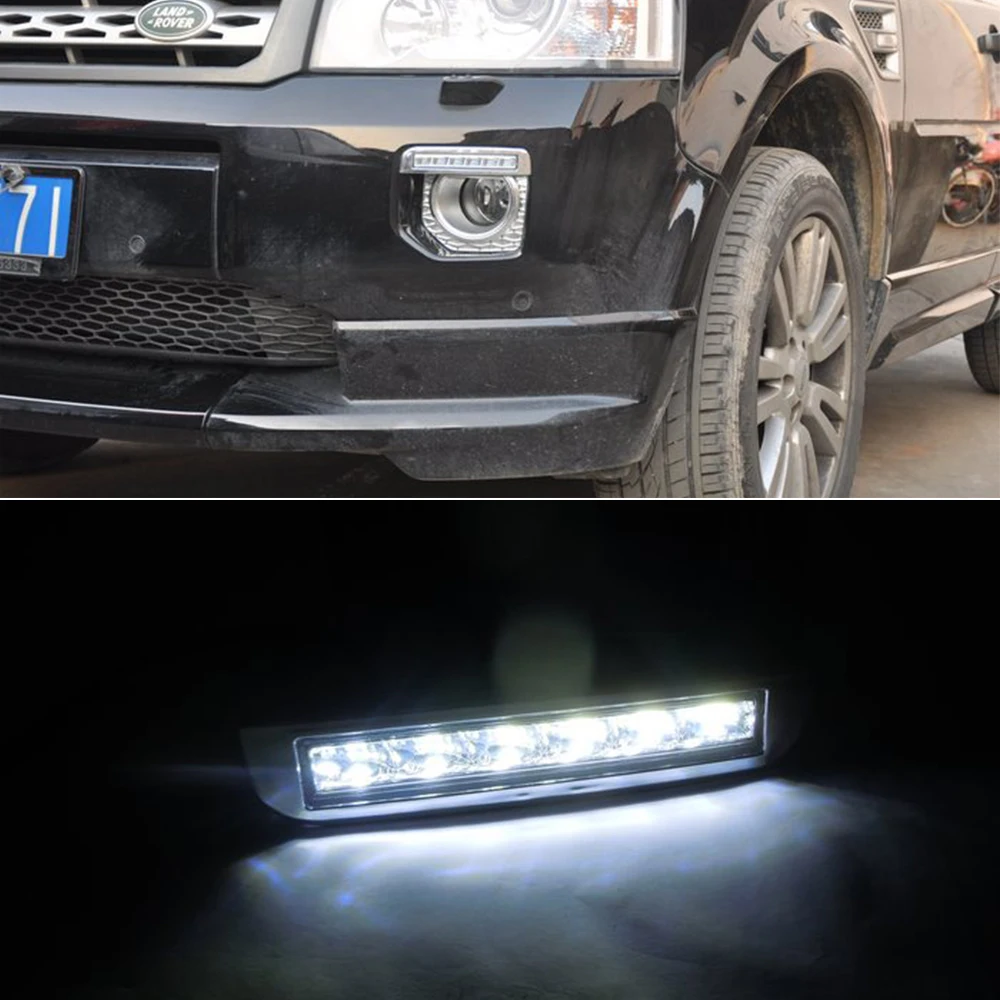 CSCSNL 1 пара для Land Rover Freelander 2 2012 2013 2014 DRL дневные ходовые огни Светодиодный с крышкой
