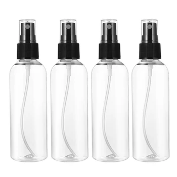 

4pcs Spray Bottles 100ML Refillable Plastic Empty Bottles Liquid Bottles Storage Containers for Home Travel Camping Bottles